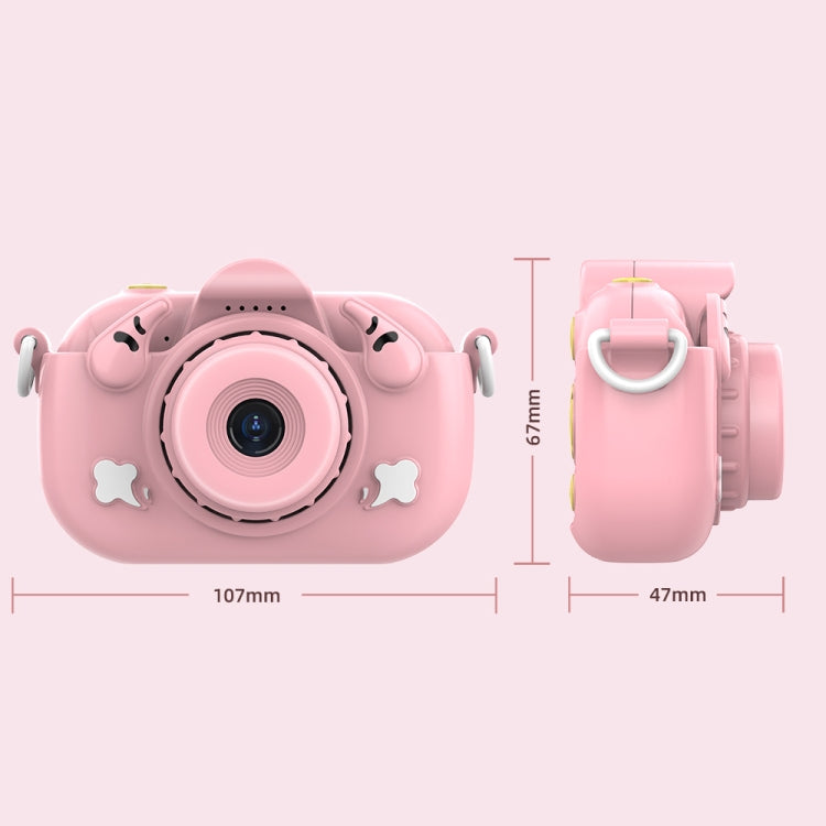 DC501 2.0-Inch 4X Zoom HD Digital Camera Mini Children Photography Camera, Pink, Blue, Blue+32G