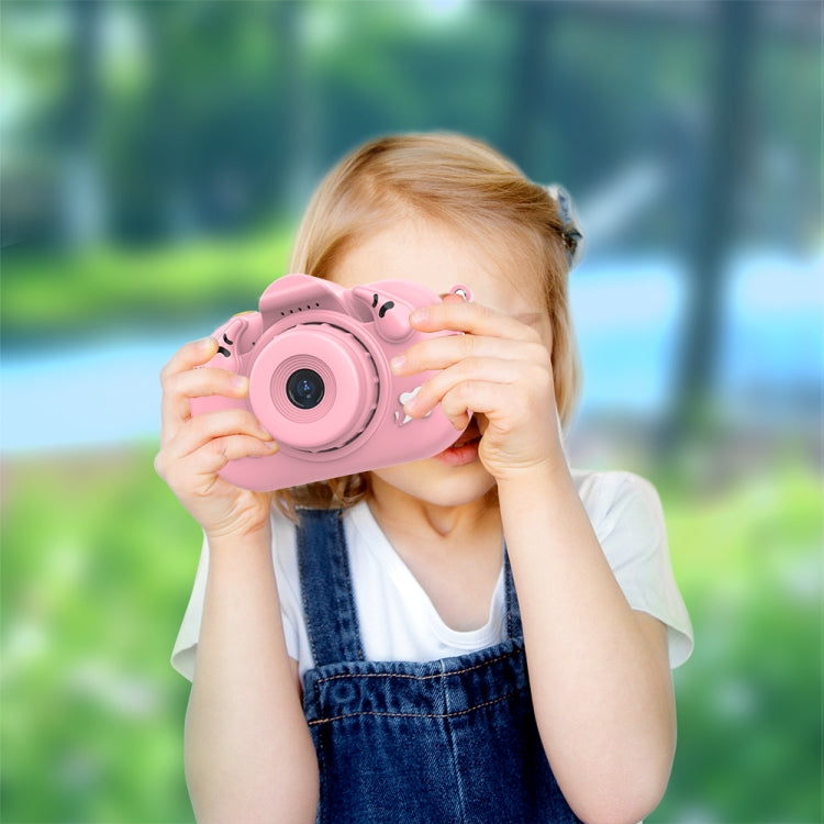 DC501 2.0-Inch 4X Zoom HD Digital Camera Mini Children Photography Camera, Pink, Blue, Blue+32G