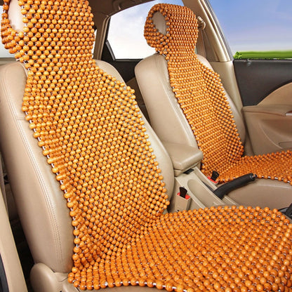Car Wood Beaded Cushion Universal Car Seat Cover Summer Interior Supply