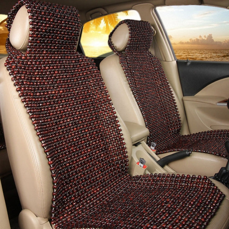 Car Wood Beaded Cushion Universal Car Seat Cover Summer Interior Supply