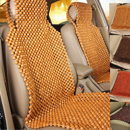 Car Wood Beaded Cushion Universal Car Seat Cover Summer Interior Supply