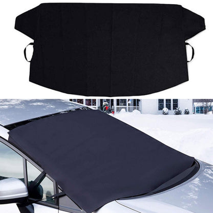 Automobile Silver Coated Cloth Sunshade Snow Shield, Front Rubber Band, Rear Rubber Band