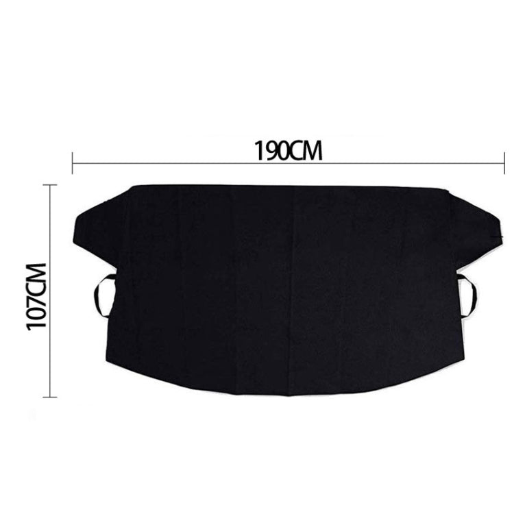 Automobile Silver Coated Cloth Sunshade Snow Shield, Front Rubber Band, Rear Rubber Band