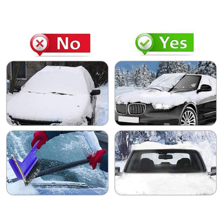 Automobile Silver Coated Cloth Sunshade Snow Shield, Front Rubber Band, Rear Rubber Band