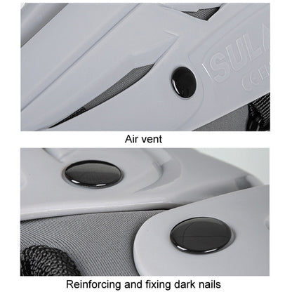 SULAITE Motorcycle Outdoor Riding Breathable Protective Equipment, 2pcs /Set Knee Pads Gray, 2pcs /Set Elbow Pads Gray