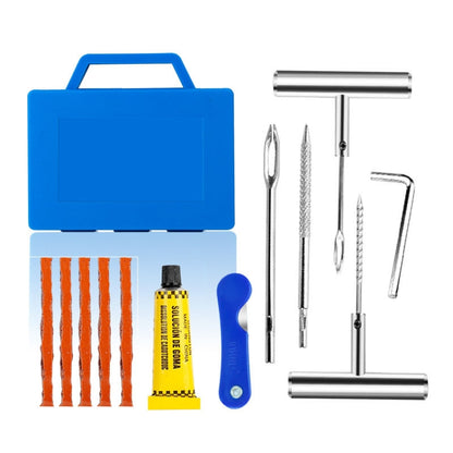 Car Tire Repair Tool Set Motorcycle Vacuum Tire Emergency Fast Repair Toolkit, 8 In 1, 7 In 1, 6 In 1