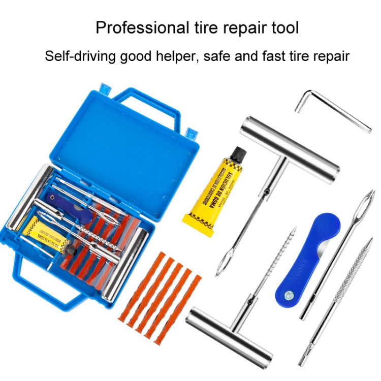 Car Tire Repair Tool Set Motorcycle Vacuum Tire Emergency Fast Repair Toolkit, 8 In 1, 7 In 1, 6 In 1