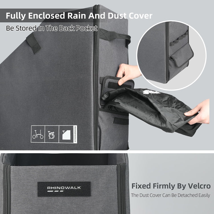Rhinowalk RK70 For Brompton 14-inch Folding Bicycle Storage Box Car Trunk Bag, RK70