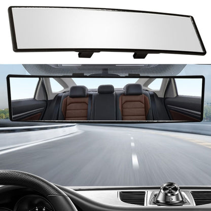 Car Rearview Mirror Snap-on HD Anti-fog Anti-dazzle Wide Angle Curved Mirror, 28.5x7cm