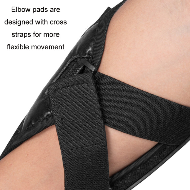 SULAITE Cycling Honeycomb Breathable Heat Dissipation Motorcycle Adjustable Protective Gear, 2pcs /Set Knee Pads, 2pcs /Set Elbow Pads, 4pcs /Set Knee Elbow Pads