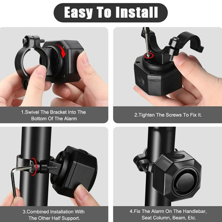 Electric Motorcycle / Bike Anti-theft Alarm Home Wiring Free Vibration Alarm, SF32R+03C