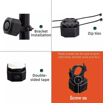 Electric Motorcycle / Bike Anti-theft Alarm Home Wiring Free Vibration Alarm, SF32R+03C