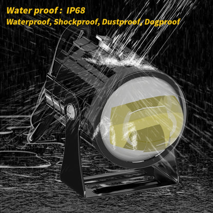 1pair 12V-85V Motorcycle Headlights Dual-color Automotive LED Working Headlights, Yellow + White Light Without Flashing, Yellow + White Light With Flashing