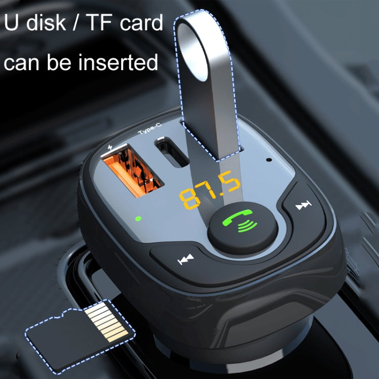 36W Car Bluetooth MP3 Player FM Transmitter Multifunctional Car Charger, S-15PD