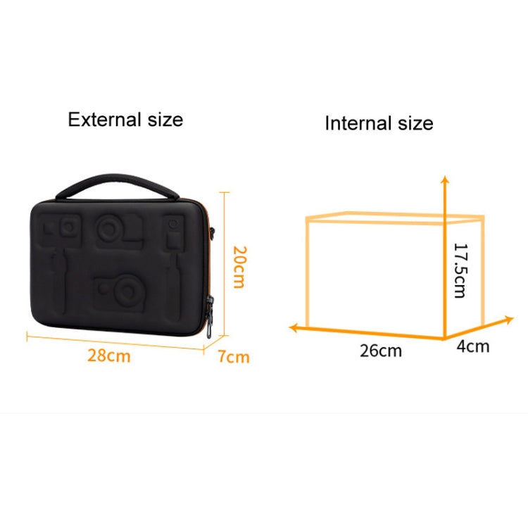 Cwatcun H91 Medium Sports Camera Case Portable Waterproof EVA Digital Camera Storage Bag, H91