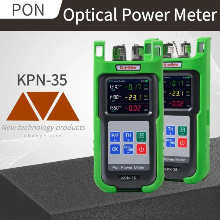 Komshine KPN-35 High Precision PON Optical Power Meter 1310/1490/1550nm Fiber Tester, SC/UPC Interface, SC/APC Interface