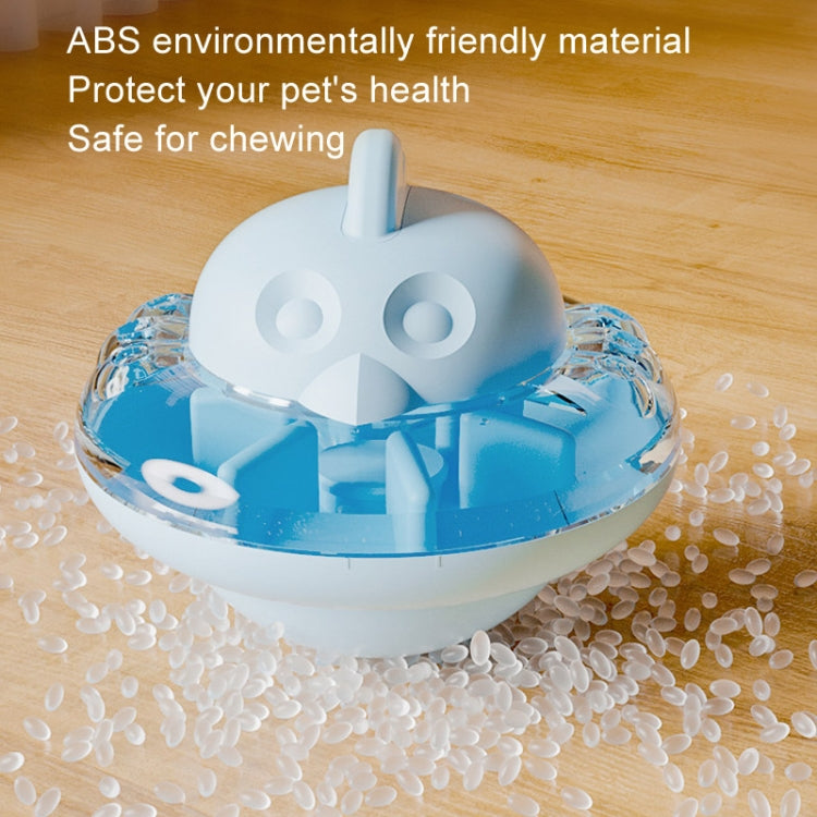 Cartoon Chick Shape Rubber Flying Saucer Funnel Ball Cat Dog Toys