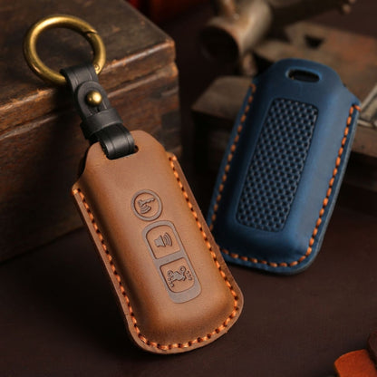 For Honda NS125LA/Lead125/PCX160/Forza 350 Hallmo Motorcycle Key Case, 2 Keys Brown, 2 Keys Blue, 2 Keys Black, 3 Keys Brown, 3 Keys Blue, 3 Keys Black