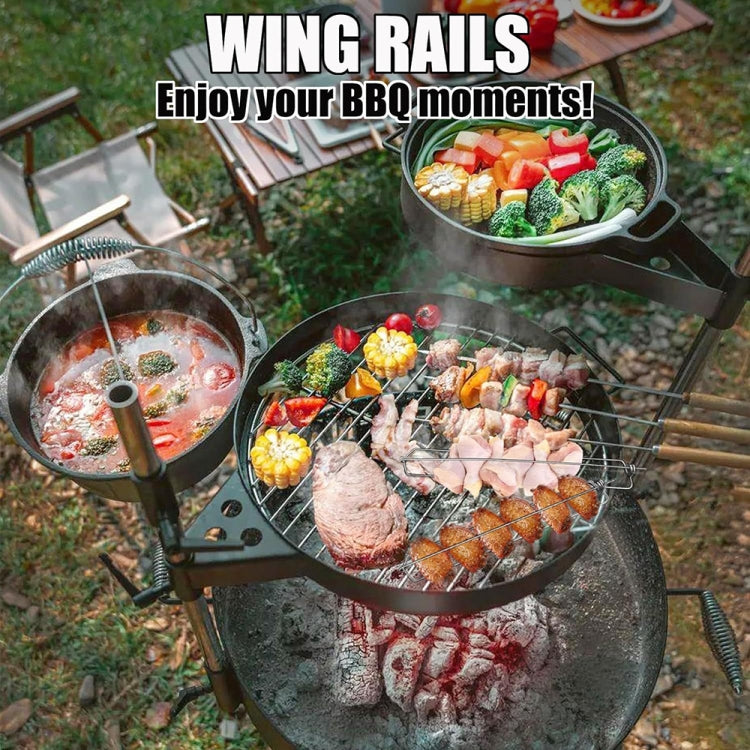 304 Stainless Steel Outdoor Barbecue Chicken Wing Fork Grill BBQ Grill Tools, 1pcs
