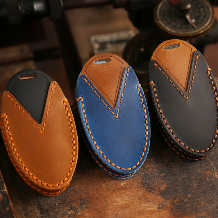 For Korean Hyundai Hallmo Car Handmade Key Bag, 5 Keys Brown, 5 Keys Blue, 5 Keys Black, 7 Keys Brown, 7 Keys Blue, 7 Keys Black