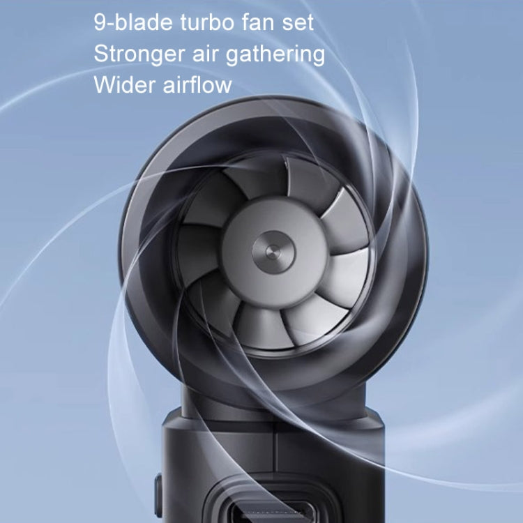 JisuLife Life9 High Speed Handheld Small Fan Mini Portable USB Rechargeable Desktop Cooling Electric Fan, 3600mAh