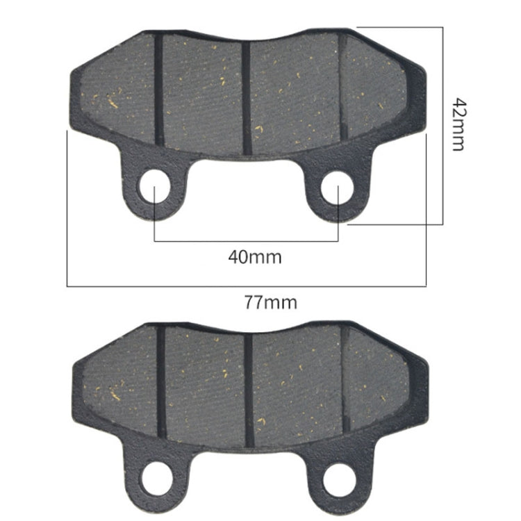 Motorcycle TBT Brake Pads Electric Vehicle Disc Brake Pads Battery Car Parts Dual Pump CBX Brake Pads, 2pcs /Pair