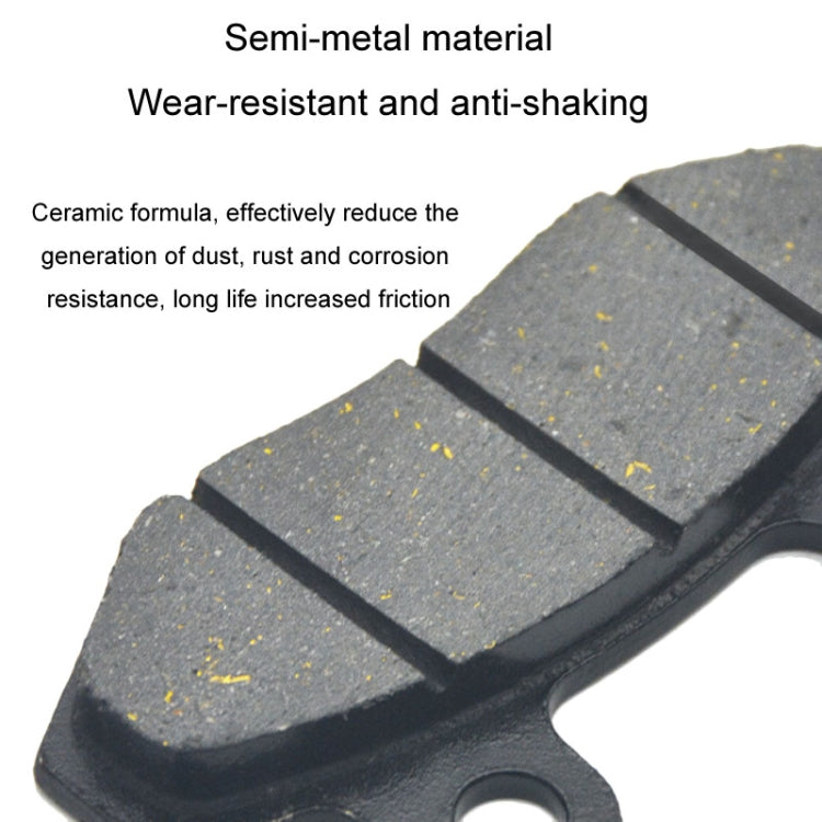 Motorcycle TBT Brake Pads Electric Vehicle Disc Brake Pads Battery Car Parts Dual Pump CBX Brake Pads, 2pcs /Pair