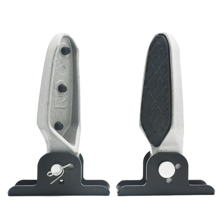 Electric Motorcycle Folding Foot Pegs Modification Pedal Pad Footrests, All Aluminum, With Anti-slip Pad