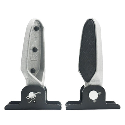 Electric Motorcycle Folding Foot Pegs Modification Pedal Pad Footrests, All Aluminum, With Anti-slip Pad