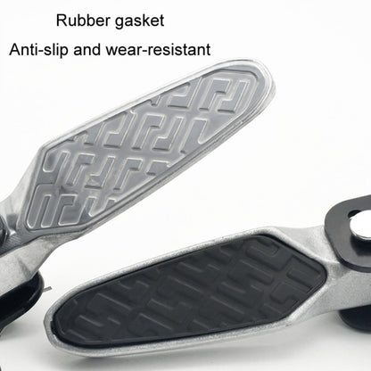 Electric Motorcycle Folding Foot Pegs Modification Pedal Pad Footrests, All Aluminum, With Anti-slip Pad