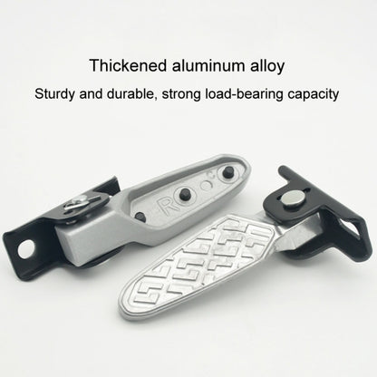 Electric Motorcycle Folding Foot Pegs Modification Pedal Pad Footrests, All Aluminum, With Anti-slip Pad