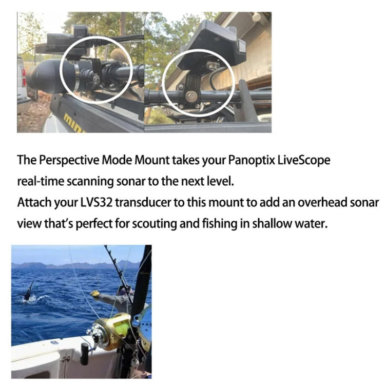 For Panoptix Livescope LVS32 Perspective Mode Transducer Bracket, 010-12970-00