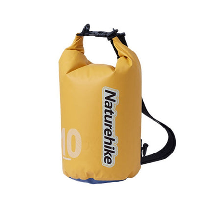 Naturehike Rafting Waterproof Bag Dry Wet Separate Shoulder Bag Outdoor Swimming Pack, 10L White, 15L White, 25L White, 10L Yellow, 15L Yellow, 25L Yellow, 10L Green, 25L Green