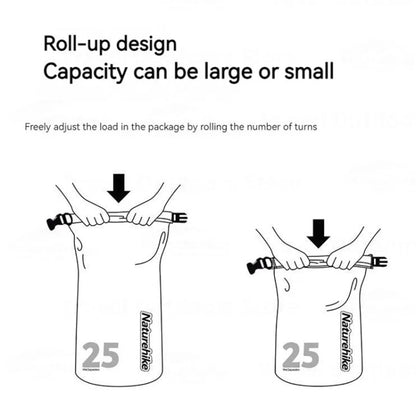 Naturehike Rafting Waterproof Bag Dry Wet Separate Shoulder Bag Outdoor Swimming Pack, 10L White, 15L White, 25L White, 10L Yellow, 15L Yellow, 25L Yellow, 10L Green, 25L Green