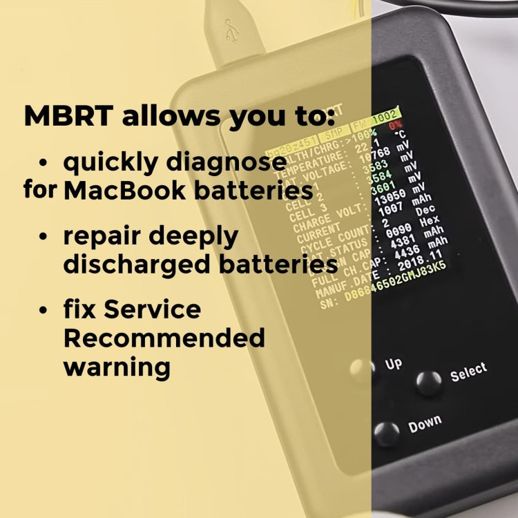 For MacBook Models From 2009-2022 MBRT Lite Battery Repair Box