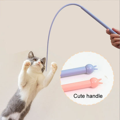 Silicone Teasing Pole Mouse Tail Cats Self-Exciting Toys