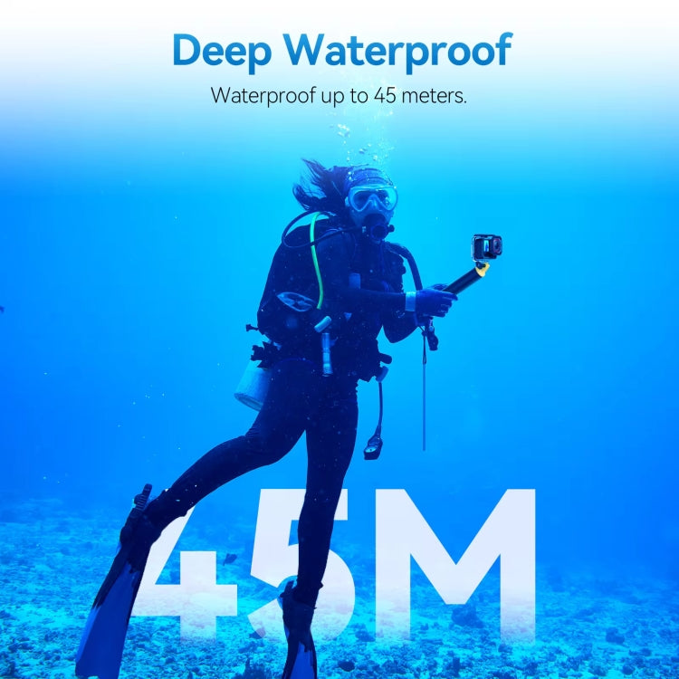 For Insta360 Ace Pro Camera TELESIN 45m Waterproof Case Underwater Diving Housing Cover, Waterproof Case