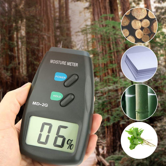 MD-2G 2 Pin LCD Screen Digital Display Wood Moisture and Humidity Detector, MD-2G