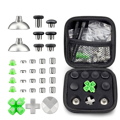 Gamepad Metal Buttons Mushroom Head Magnetic Base Cross Keys Accessory Set, For PS5 32pcs /Set, For PS5 Joystick 8pcs /Set, For PS5 20pcs /Set, For PS5 Cross Key 3pcs /Set, For PS4 32pcs /Set, For PS4 Joystick 8pcs /Set, For PS4 20pcs /Set...