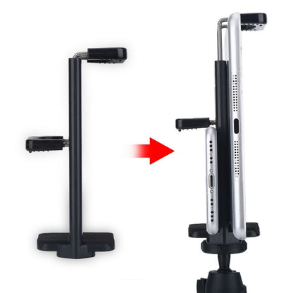 Universal 2 in 1 Tablet Phone Holder Clip Tripod Adapter Mount, 2 in 1
