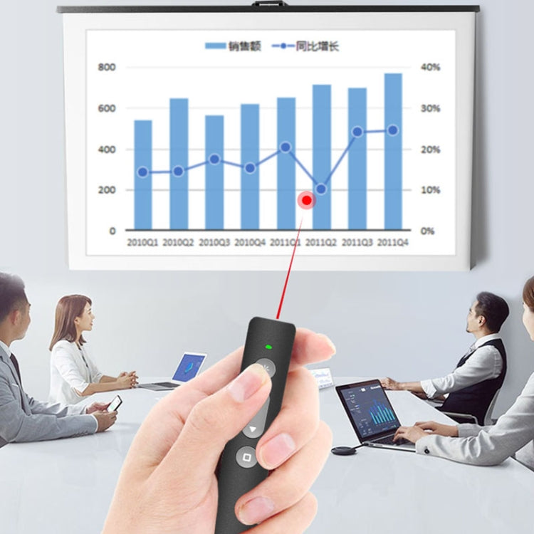 B1 Multimedia Infrared Laser Pointer Teaching Business Wireless PPT Page Turning Pen, B1 (White), B1 (Pink), B1 (Black)