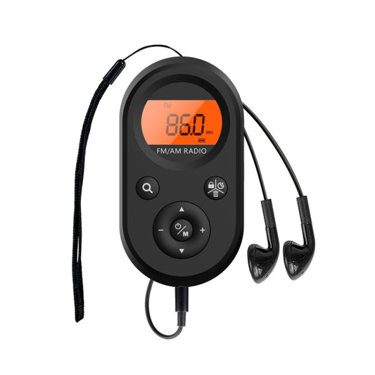 M01 Mini Portable Rechargeable FM / AM Radio With Backlight, M01