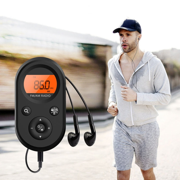 M01 Mini Portable Rechargeable FM / AM Radio With Backlight, M01