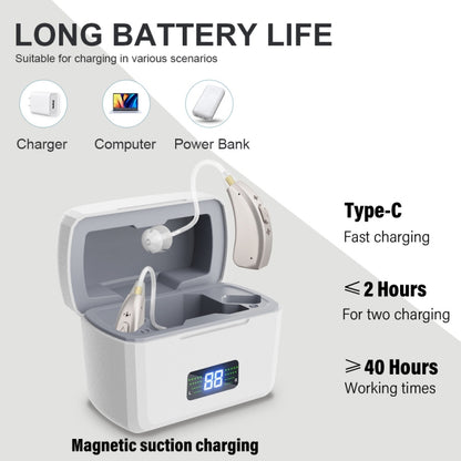 Z-126  Rechargeable Digital Display Hearing Aid Ear-hanging Sound Amplifier, Z-126