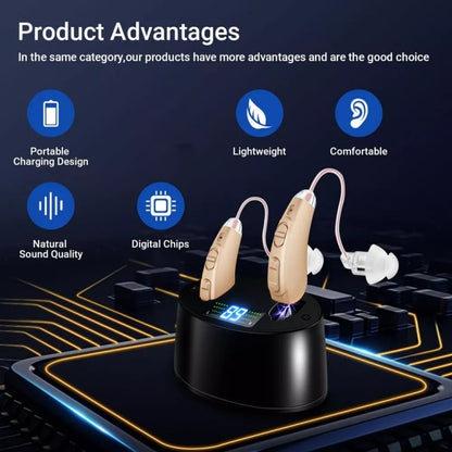 Z-128 Mini Invisible Rechargeable Digital Hearing Aid Personal Sound Amplifier, Z-128