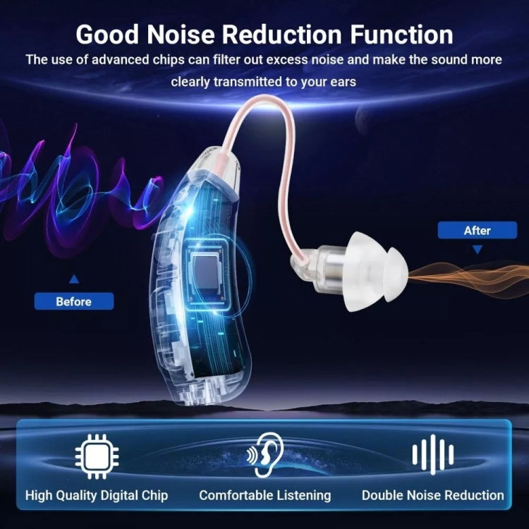 Z-128 Mini Invisible Rechargeable Digital Hearing Aid Personal Sound Amplifier, Z-128