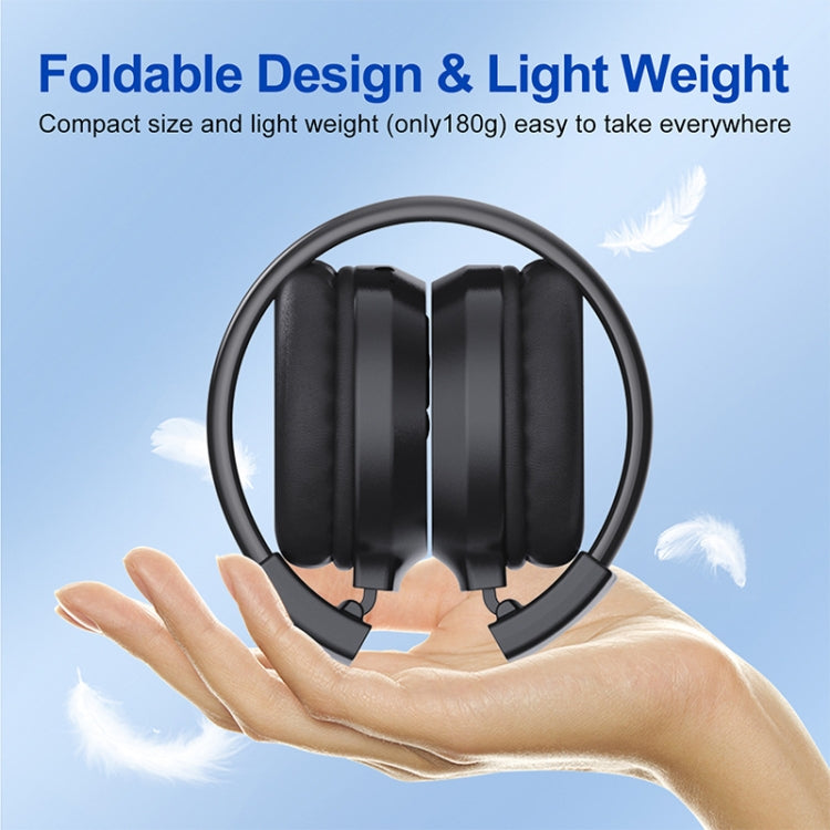 F4 Digital Display Automatic Scanning Foldable FM Radio Headphone, Charging Version, Battery Version