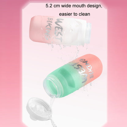 WEST BIKING 750ML Bicycle Water Bottle Portable Outdoor Cycling Water Cup, White Pink Gradient, Black Gray Gradient, Blue Gradient, Dark Green Gradient, Green Pink Gradient, Yellow Green Gradient, Black Green Gradient, Black Red Gradient