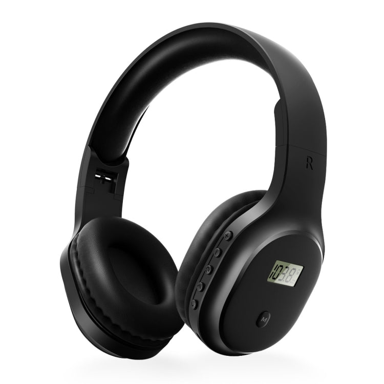 A8 Charging Version Portable Digital Display FM Headphone