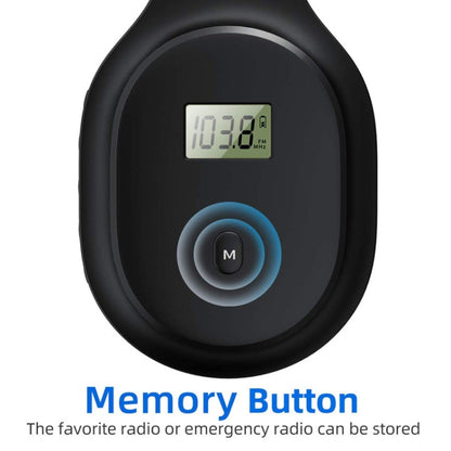 A8 Charging Version Portable Digital Display FM Headphone
